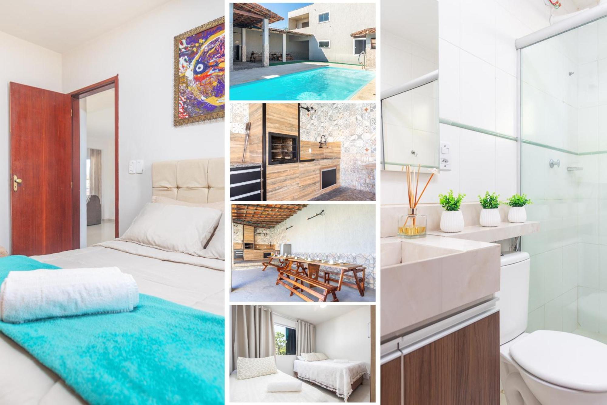 Refugio Tropical Casa De Praia Com Piscina Aquecida E 4 Suites E Garagem 3 Carros, 800 Mtrs Da Praia Internet 700 Mbps, Condominio Privado Com Pista De Skate , Quadra De Futevolei , Campos E Quadras De Futebol! Cabo Frío Exterior foto